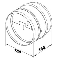 Rückschlagklappe mit Dichtung 160 mm