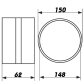 PVC Rohrverbinder 150 mm (313)