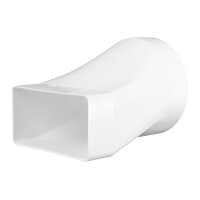 PVC Übergangsstück Rundrohr 100 mm auf...