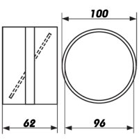 PVC Rückschlagklappe 100 mm (1111)