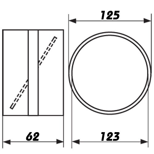 PVC Rückschlagklappe 125 mm (2121)
