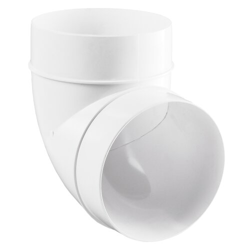 PVC Bogen 90° für Rundrohre 100 mm (121)
