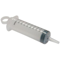 Einwegspritze 100 ml schwarz graduiert