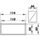Flachkanal Rückschlagklappe 110x55 mm (5151)