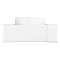 Flachkanal T-Stück 110x55 mm mit Adapter auf 100mm...