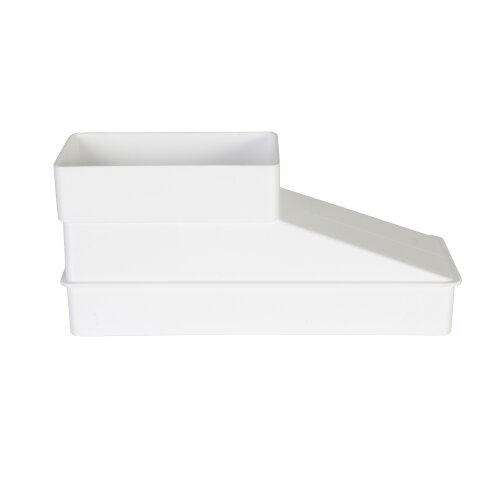 Flachkanal Reduzierstück für 204x60 mm auf 110x55 mm (5181)