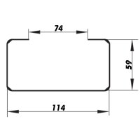 Flachkanal Halter 110x55 mm (56)