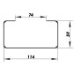 Flachkanal Halter 110x55 mm (56)