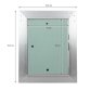 Revisionsklappe GK-Einlage 150x200 mm mit Rahmen aus Aluminium