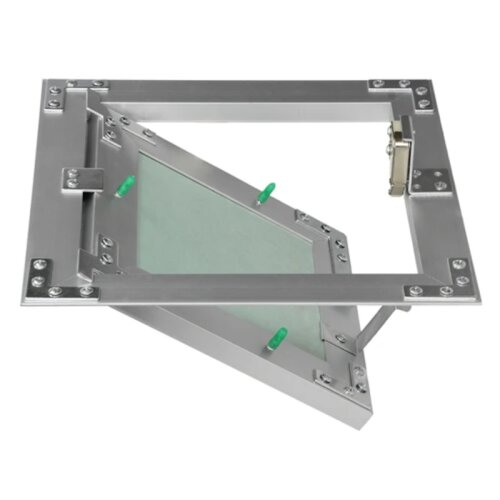Revisionsklappe GK-Einlage 200x200 mm mit Rahmen aus Aluminium