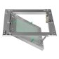 Revisionsklappe GK-Einlage 200x200 mm mit Rahmen aus Aluminium