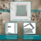 Revisionsklappe GK-Einlage 200x200 mm mit Rahmen aus Aluminium