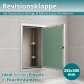 Revisionsklappe GK-Einlage 250x300 mm mit Rahmen aus Aluminium