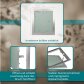 Revisionsklappe GK-Einlage 250x300 mm mit Rahmen aus Aluminium
