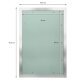 Revisionsklappe GK-Einlage 400x600 mm mit Rahmen aus Aluminium