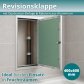 Revisionsklappe GK-Einlage 400x600 mm mit Rahmen aus Aluminium