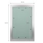 Revisionsklappe GK-Einlage 250x400 mm mit Rahmen aus Aluminium