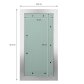 Revisionsklappe GK-Einlage 300x600 mm mit Rahmen aus Aluminium