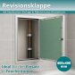 Revisionsklappe GK-Einlage 400x400 mm mit Rahmen aus Aluminium