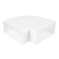 Flachkanal Winkel 90° horizontal 110x55 mm (5251)