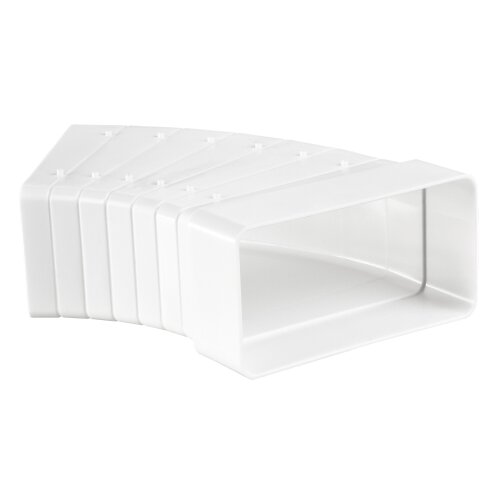 Flachkanal Winkel 45° horizontal 110x55 mm (polygonal) (52510)