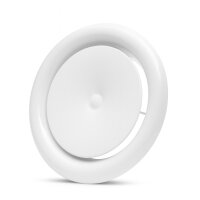 Tellerventil weiß Zuluft 100 mm