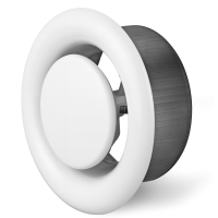 Tellerventil weiß Abluft 100 mm