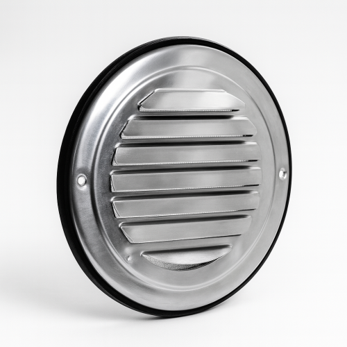 Lüftungsgitter Edelstahl mit Lamellen 150 mm