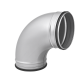 Bogen 90° Ø 125 mm mit Lippendichtung