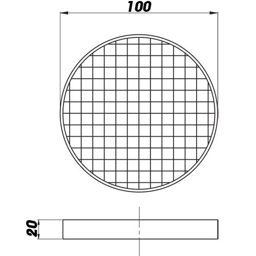 Ersatzfilter-Einsatz für Grobstaubfilter rund 100 mm