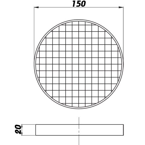 Ersatzfilter-Einsatz für Grobstaubfilter rund 150 mm