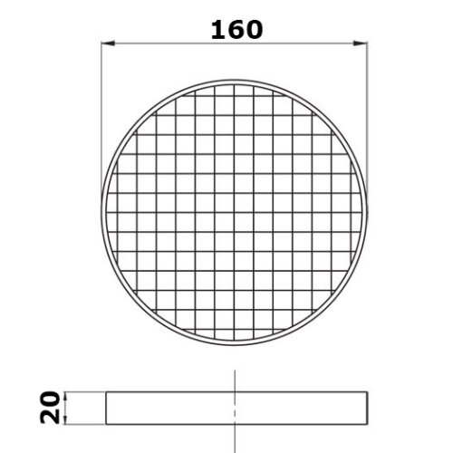 Ersatzfilter-Einsatz für Grobstaubfilter rund 160 mm