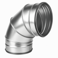 Bogen 90° Ø 250 mm mit Lippendichtung