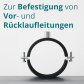 Rohrschelle 225mm mit Gummidichtung für Lüftungskanäle