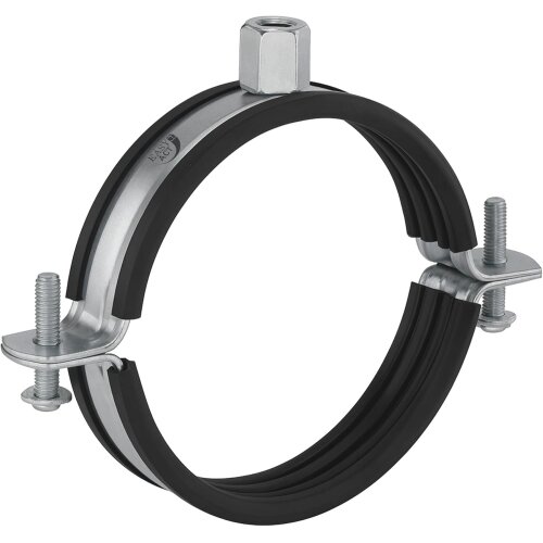 Rohrschelle 300mm mit Gummidichtung für Lüftungskanäle