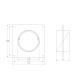 PVC Montageflansch 100 mm mit Rückschlagklappe