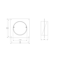PVC Montageflansch 125 mm mit Rückschlagklappe