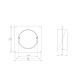 PVC Montageflansch 125 mm mit Rückschlagklappe