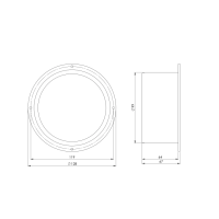 PVC Anschlussflansch / Bundkragen 100 mm
