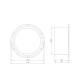 PVC Anschlussflansch / Bundkragen 125 mm