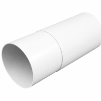 PVC Rundrohr teleskopisch 100 mm Länge 300-500 mm