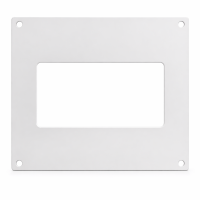 Flachkanal Wandflansch 110x55 mm