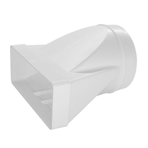 PVC Übergangsstück Rundrohr 150 mm auf Flachkanal 220x90 mm