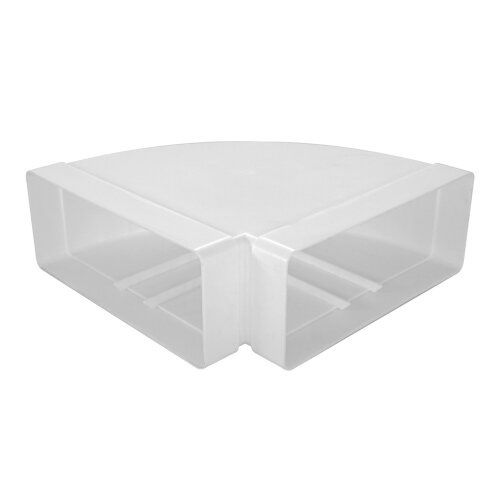 Flachkanal Winkel 90° horizontal 220x90 mm