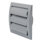 Lamellengitter 150x150 mm - 100 mm (grau)