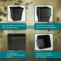 Topf viereckig 14,2 x 14,2 x 14,5cm (2L)