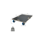 Rollbrett Möbelroller 60 x 80 cm aus Multiplex Traglast 800 kg ohne Bremse