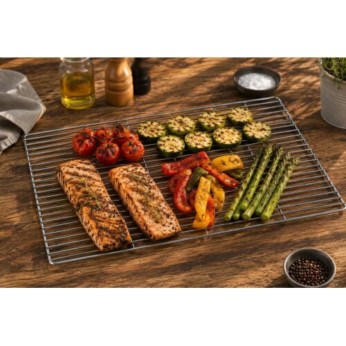 Grillrost 54 x 34 cm Edelstahl eckig