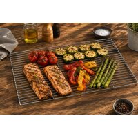 Grillrost 67 x 40 cm Edelstahl eckig