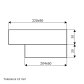 Flachkanal Reduzierstück 220x90 mm auf 204x60 mm
